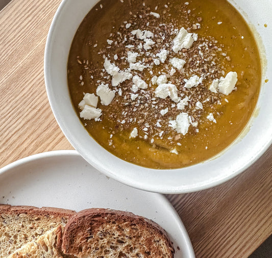 Nourishing Pumpkin + Lentil Soup to Warm your Soul