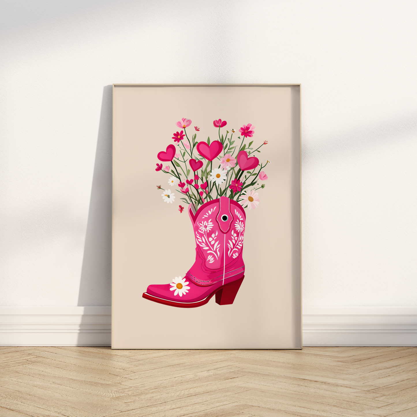 Floral Boots Print