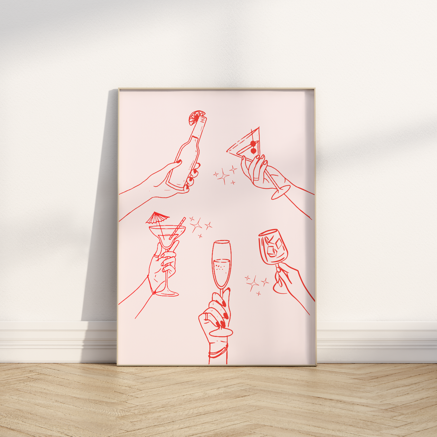 Raise a glass Print