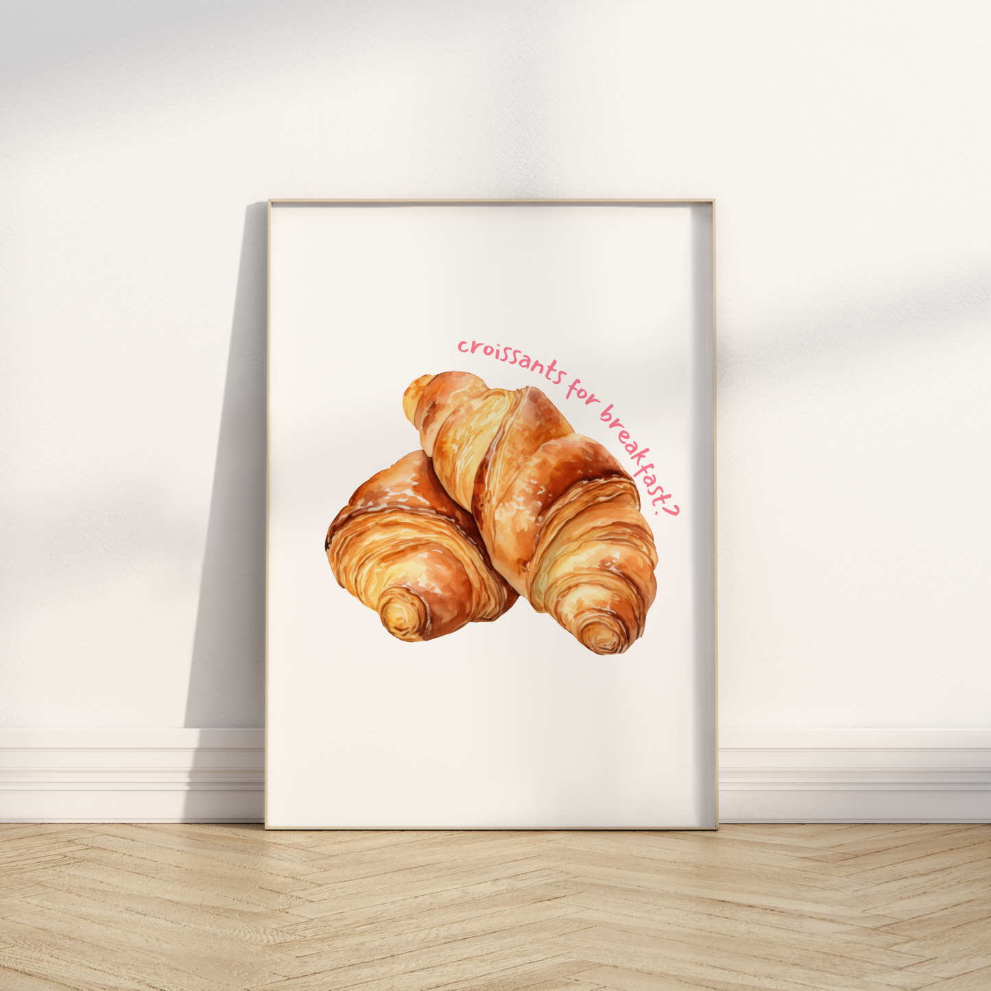 Croissants for Breakfast Print