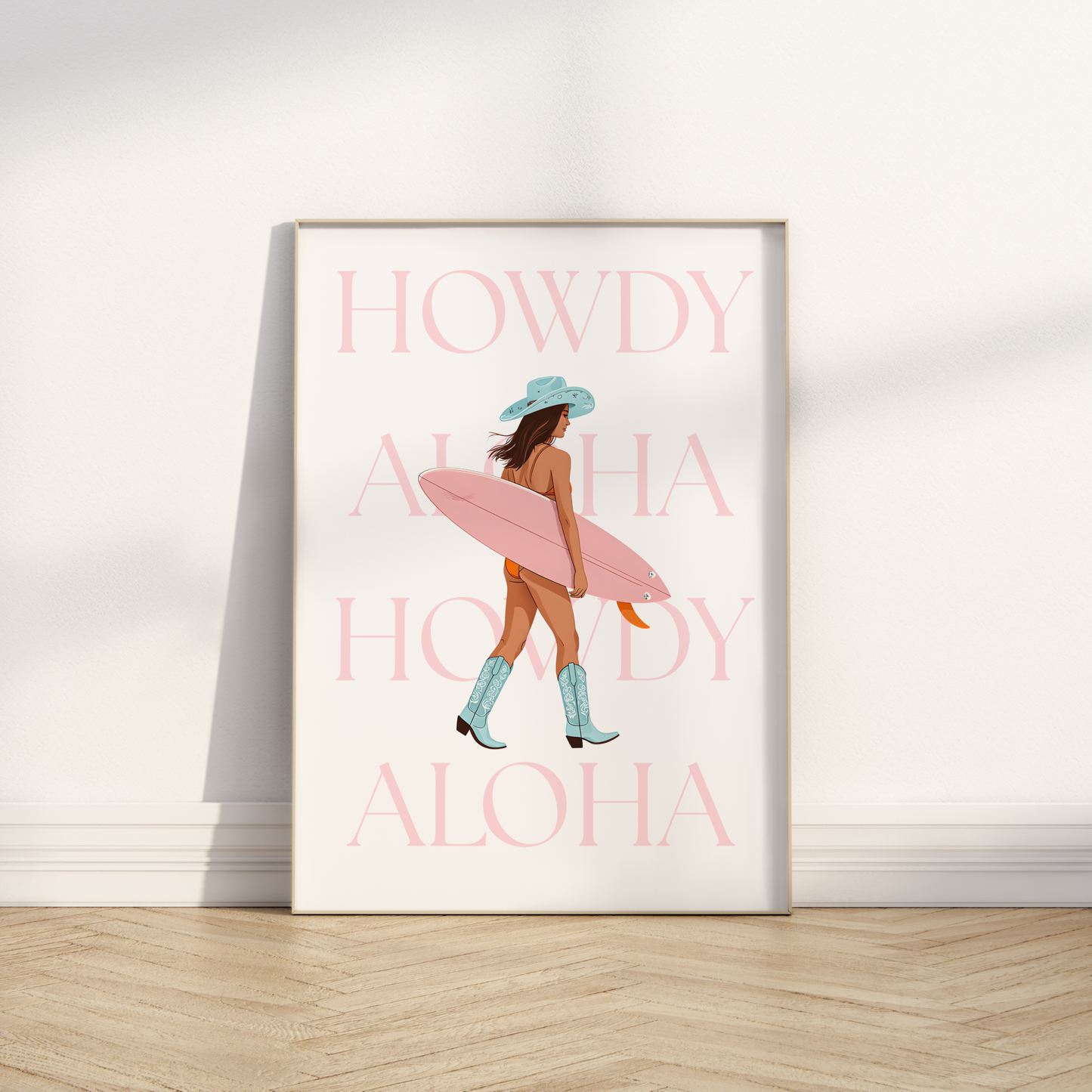 Howdy Aloha Print