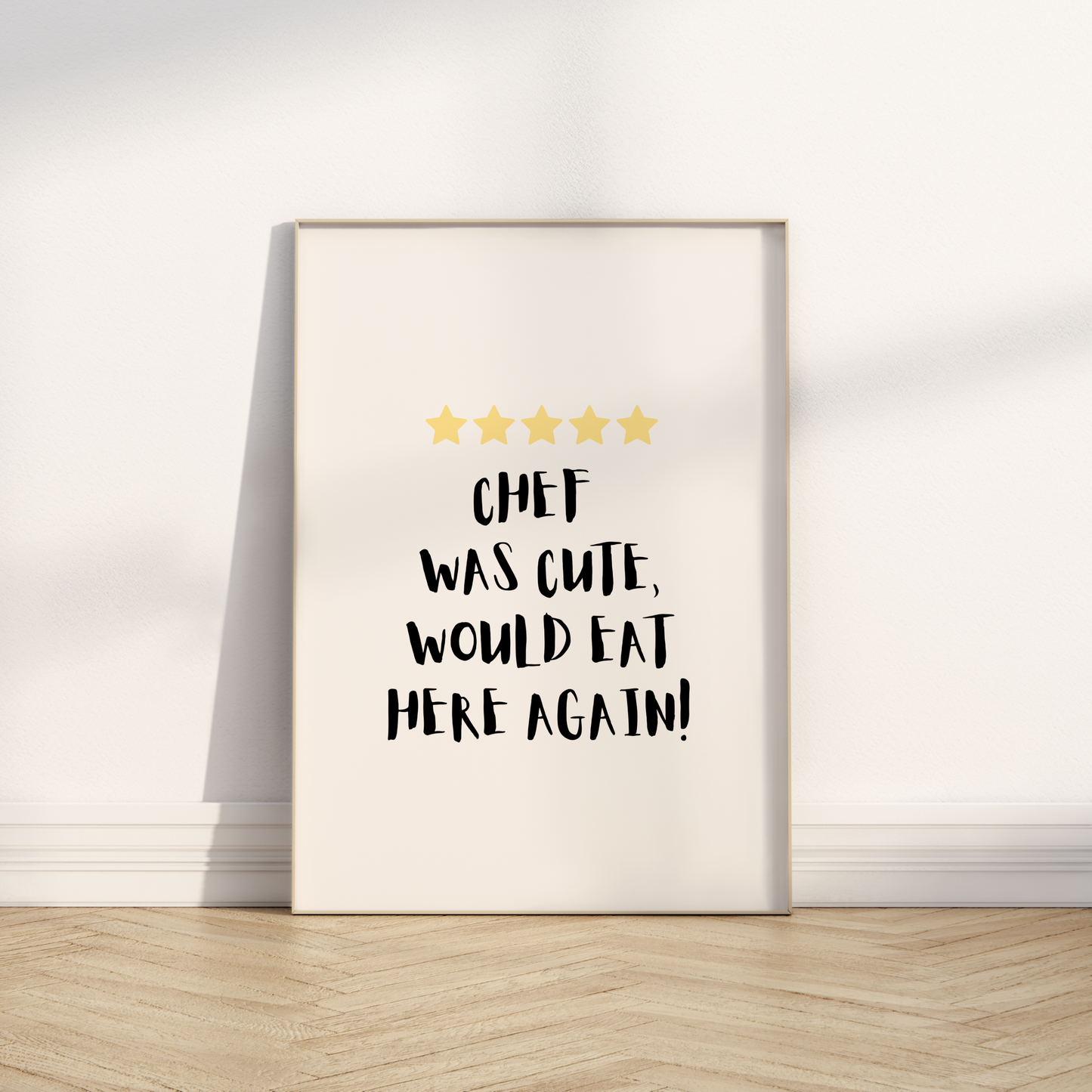 Chef was Cute Print