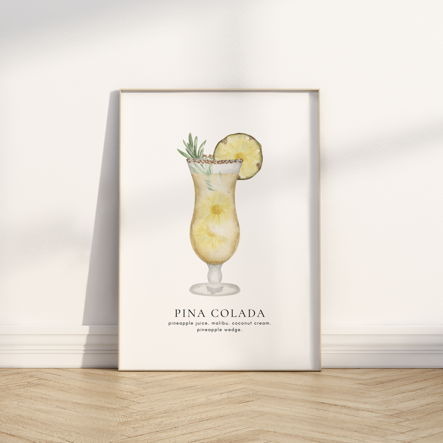 Pina Colada Cocktail Print