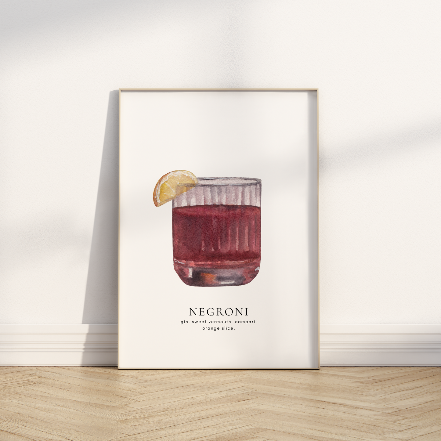 Negroni Cocktail Print