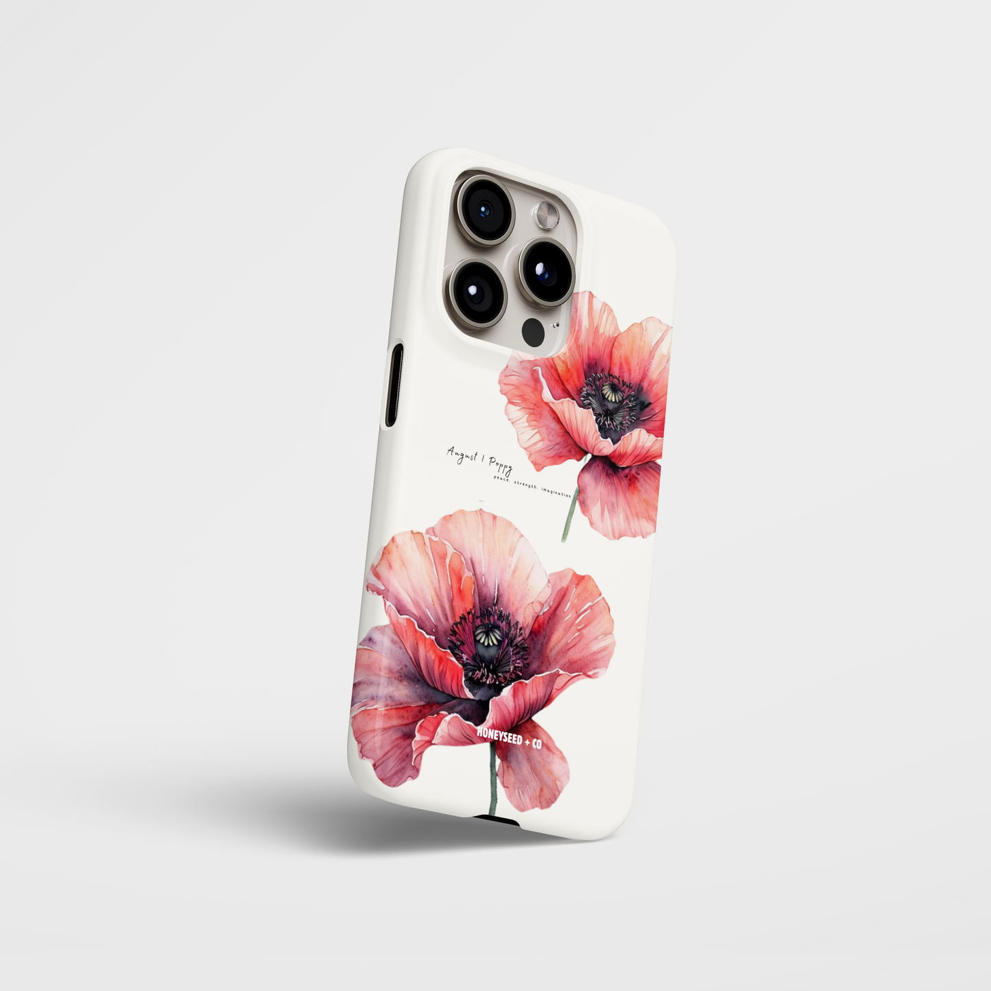 Poppy Bloom- August Birthflower Phone Case