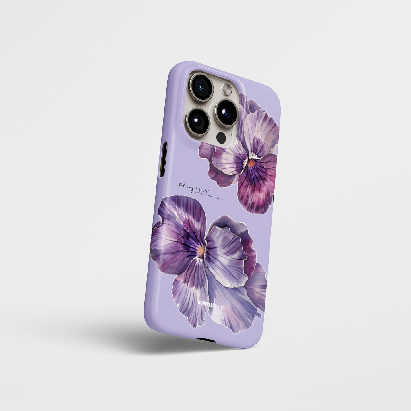 Violet Bloom- February Birthflower Phone Case