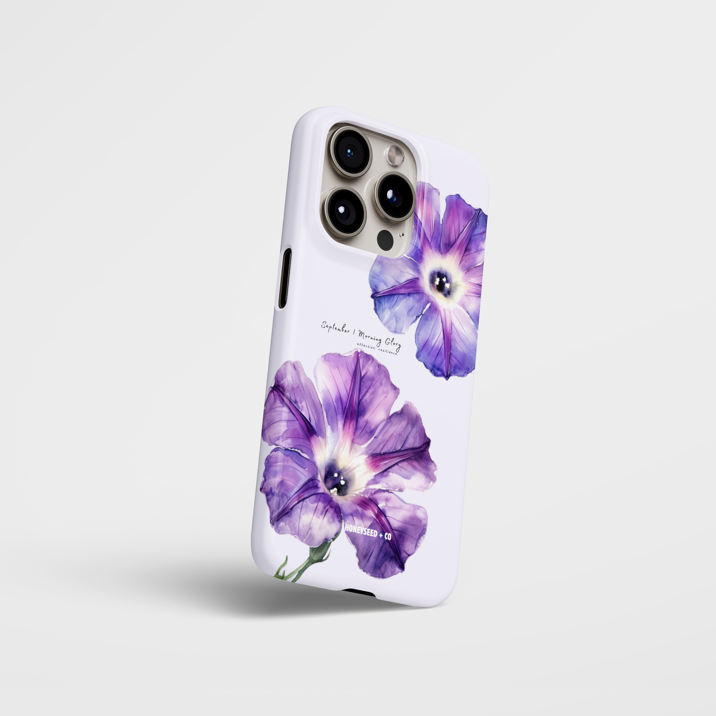 Morning Glory Bloom- September Birthflower Phone Case