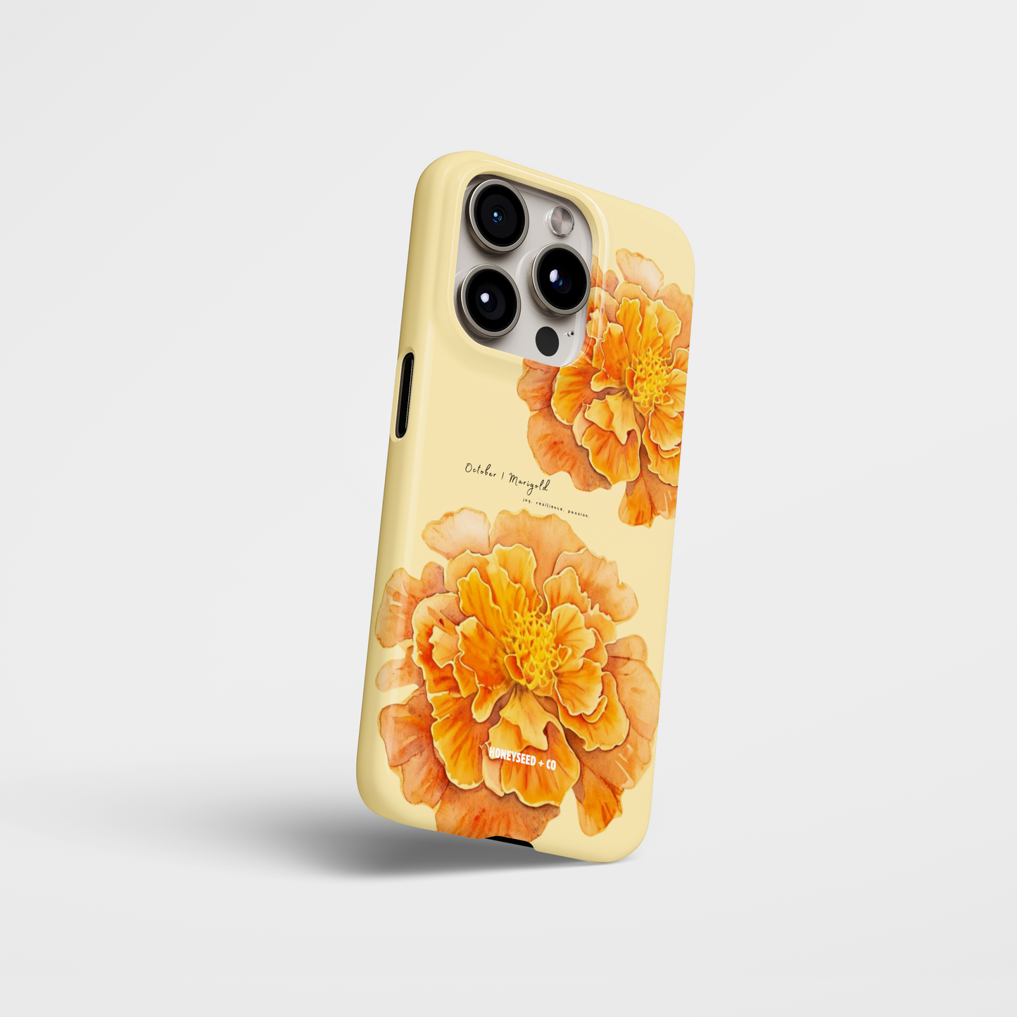 Marigold Bloom- October Birthflower Phone Case