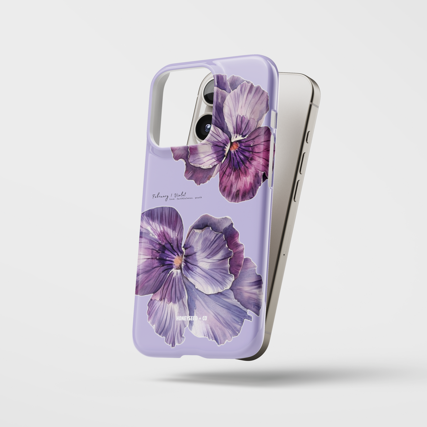 Violet Bloom- February Birthflower Phone Case