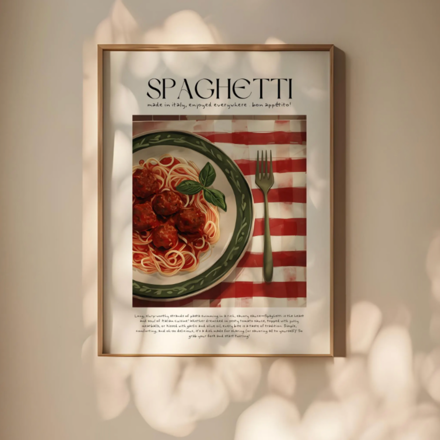 Made In Italy- Spaghetti Print