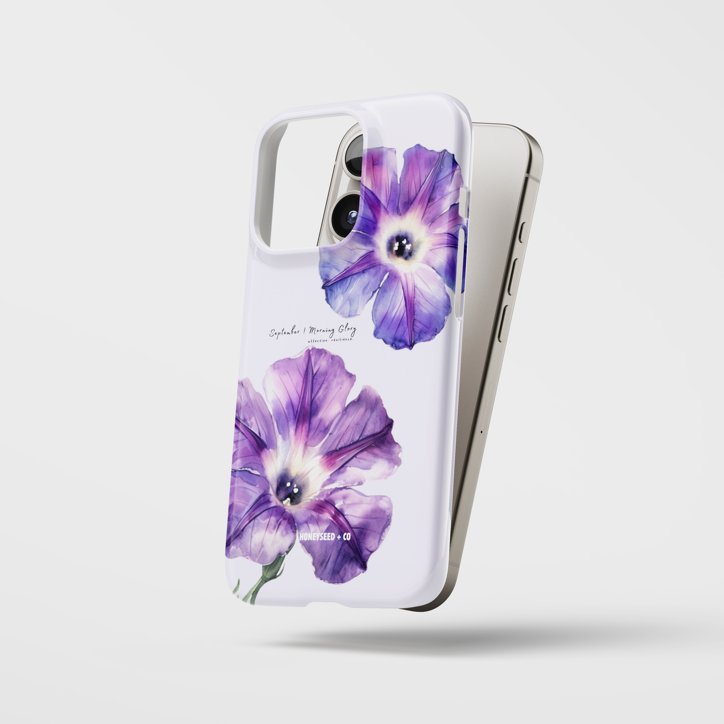 Morning Glory Bloom- September Birthflower Phone Case