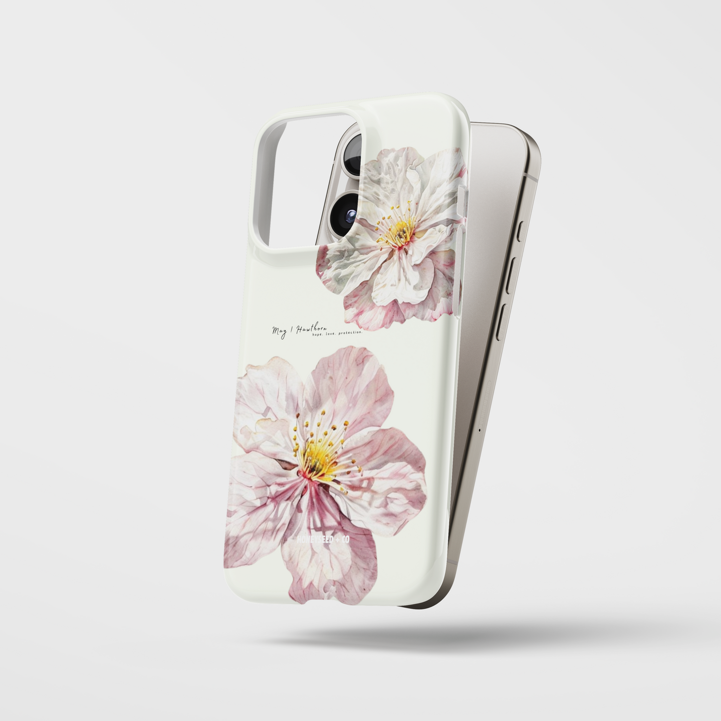 Hawthorn Bloom- May Birthflower Phone Case