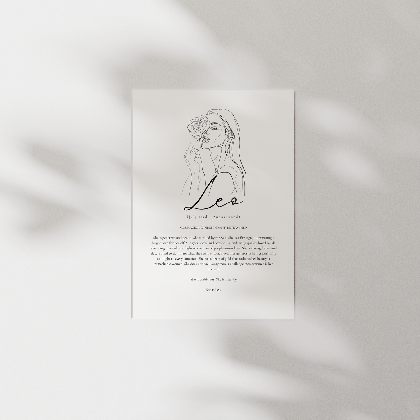 'She is' Prints- Astrology