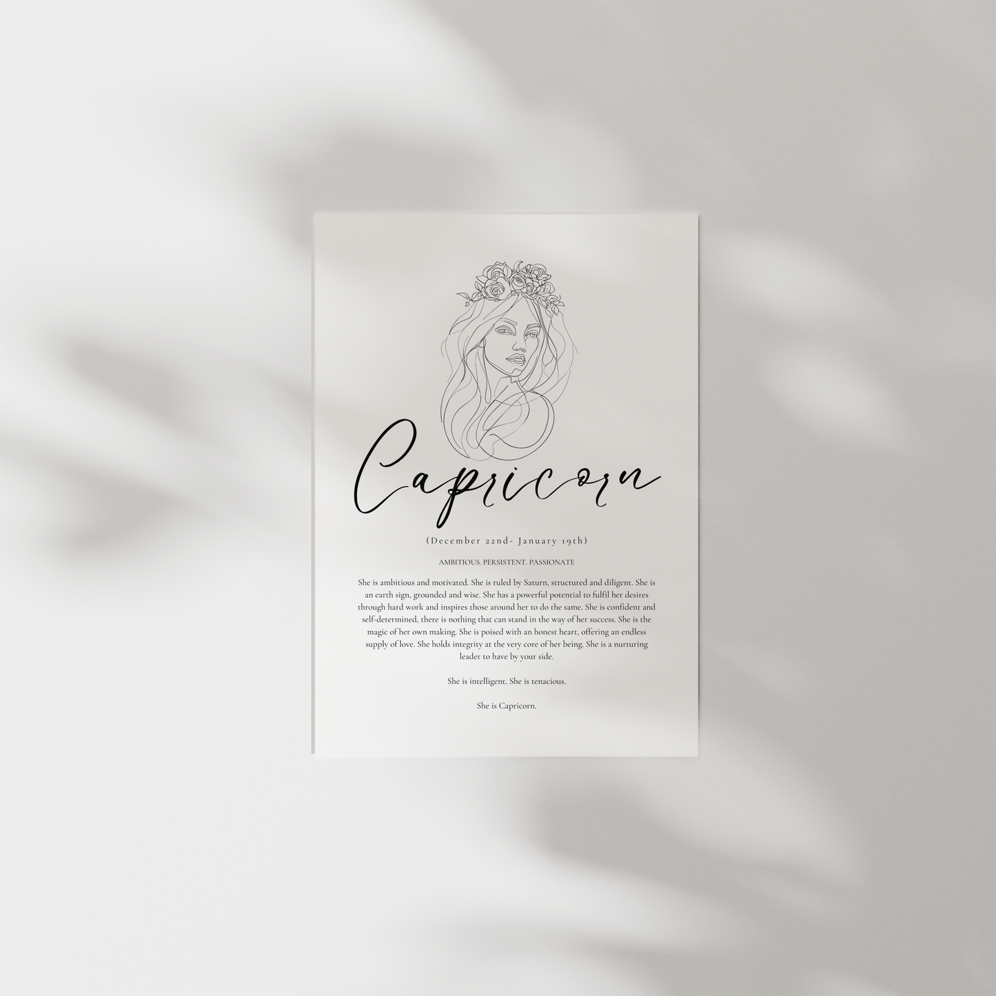 'She is' Prints- Astrology