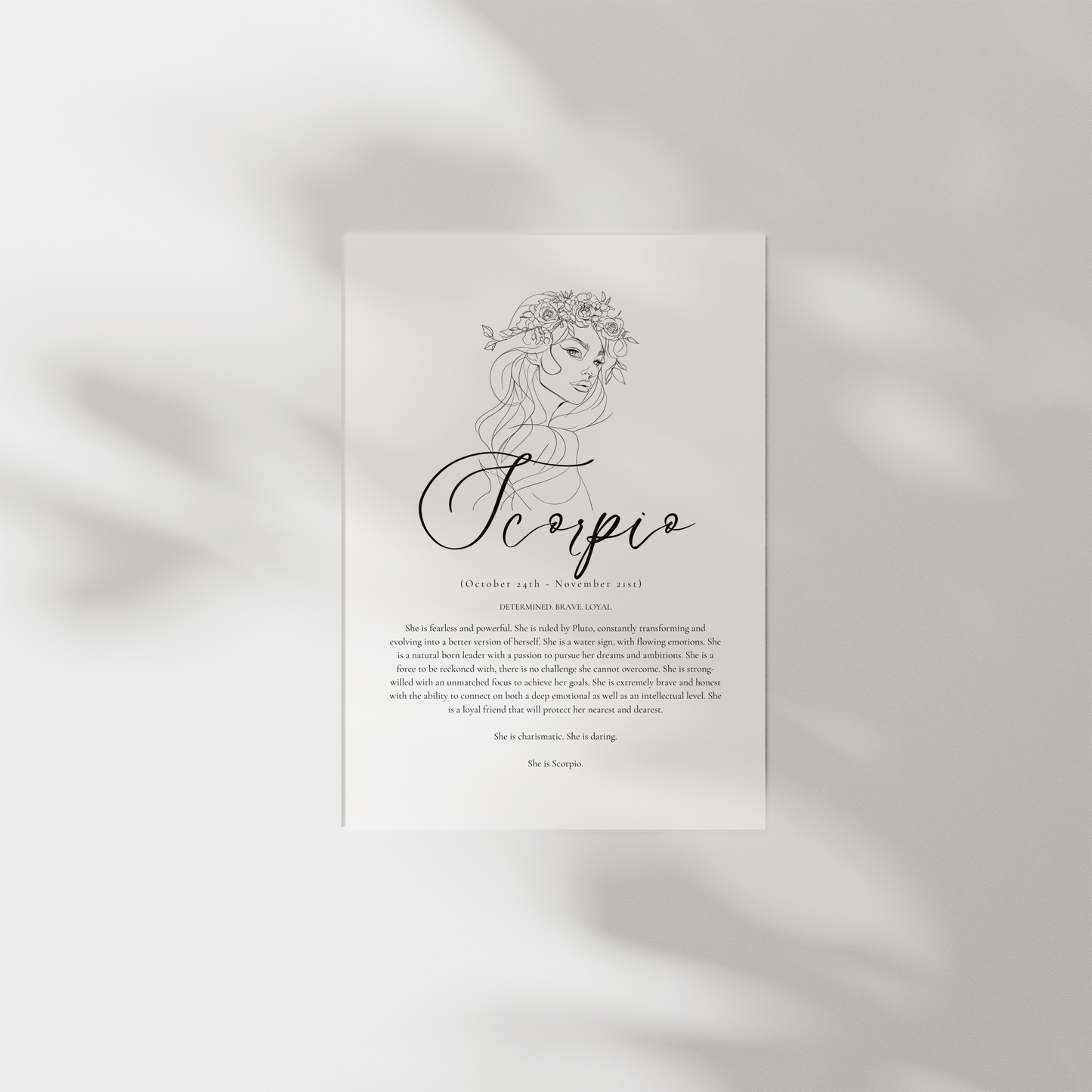 'She is' Prints- Astrology