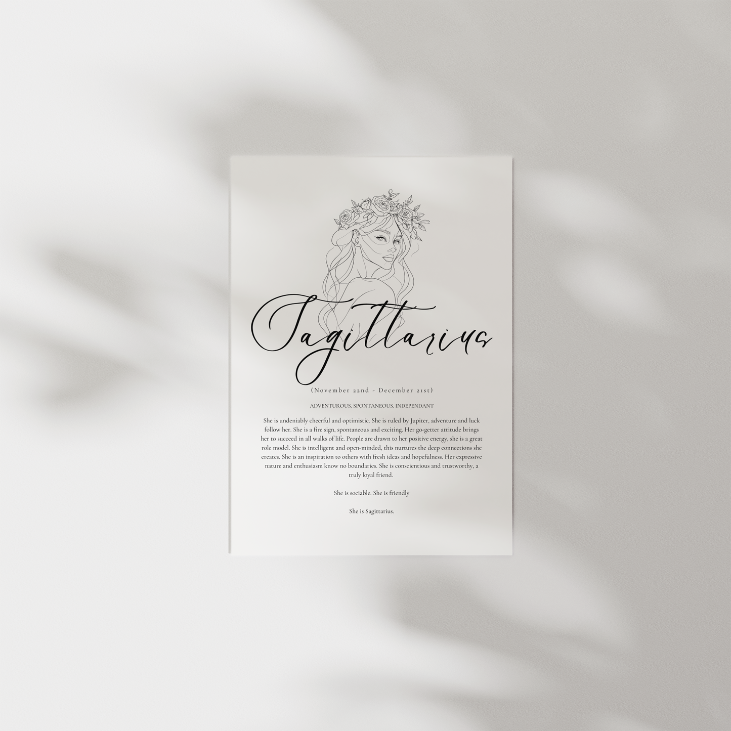 'She is' Prints- Astrology