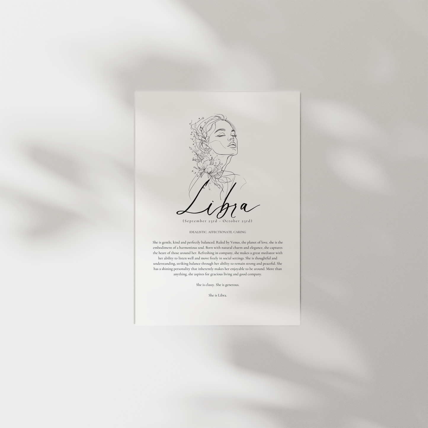 'She is' Prints- Astrology