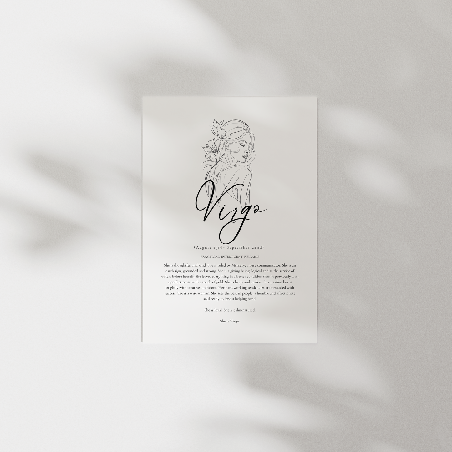 'She is' Prints- Astrology