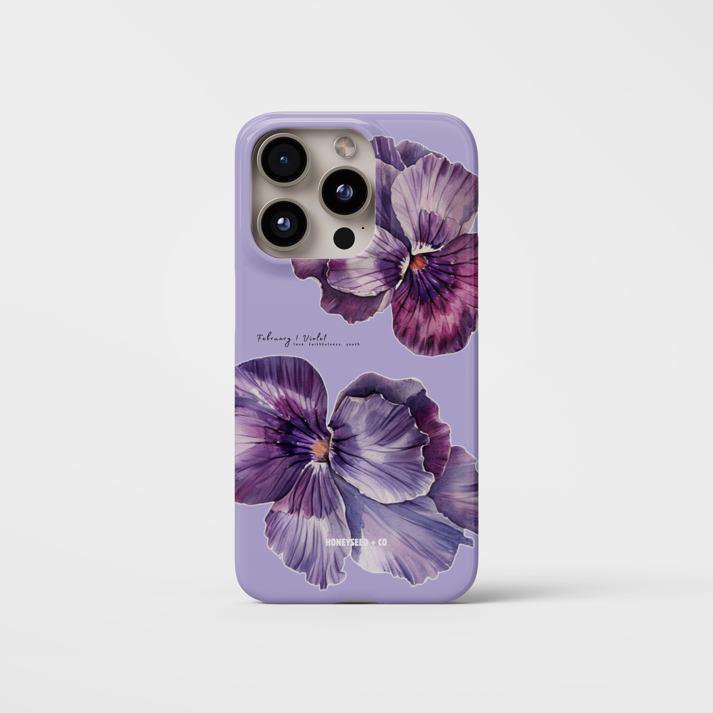 Violet Bloom- February Birthflower Phone Case