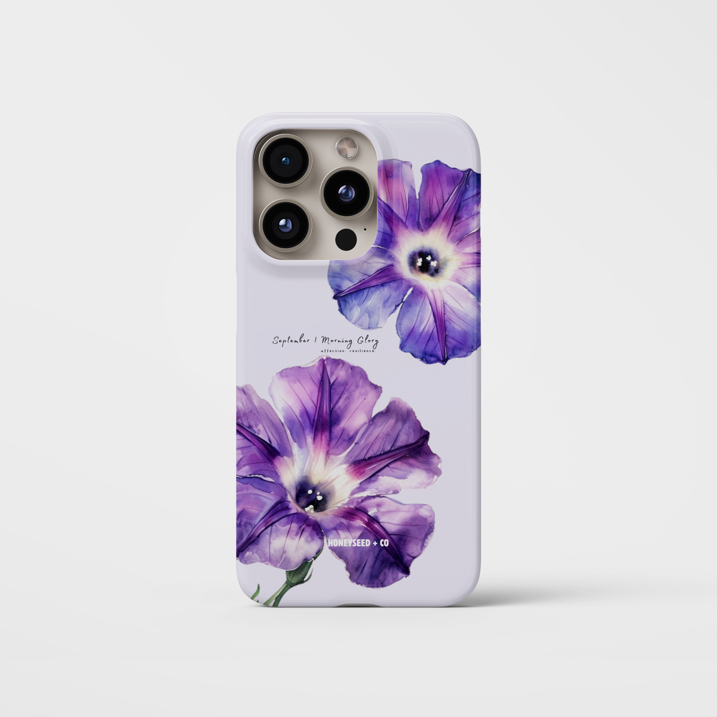 Morning Glory Bloom- September Birthflower Phone Case