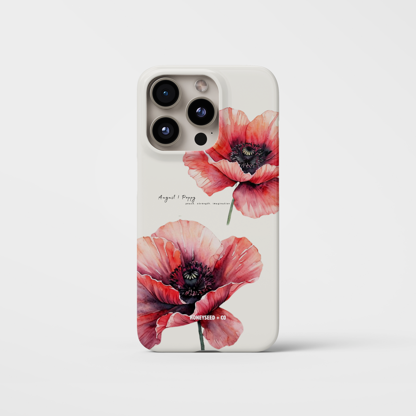 Poppy Bloom- August Birthflower Phone Case