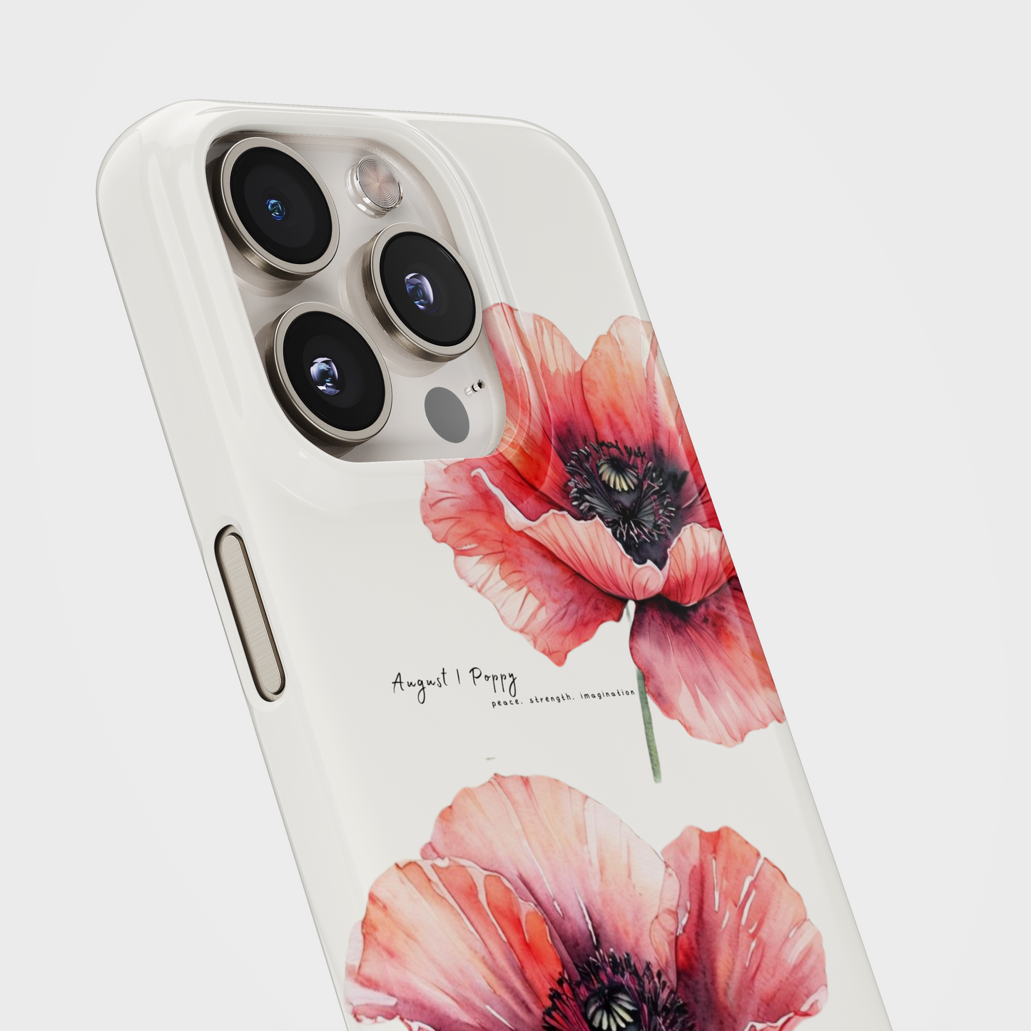Poppy Bloom- August Birthflower Phone Case
