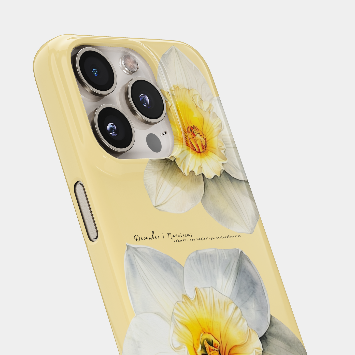 Narcissus Bloom- December Birthflower Phone Case