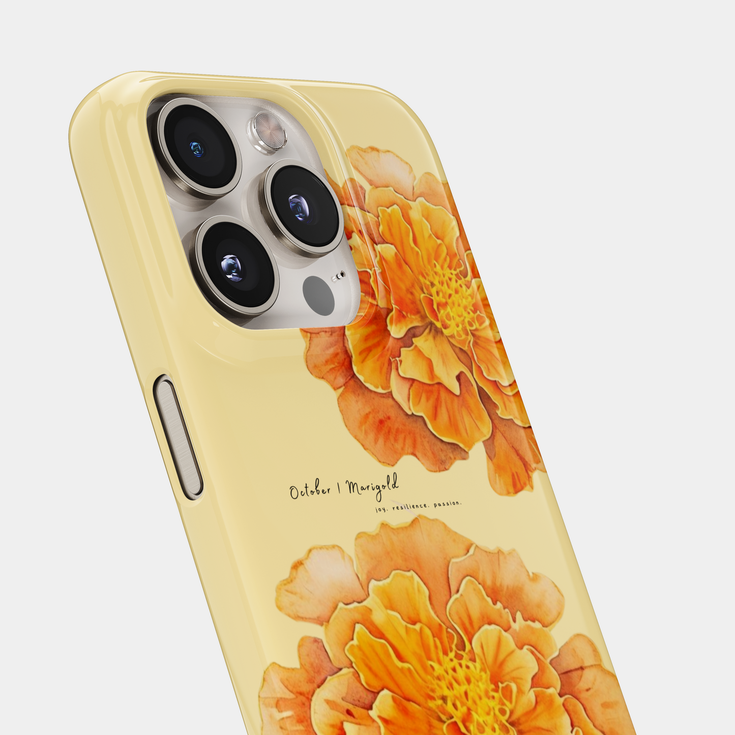 Marigold Bloom- October Birthflower Phone Case