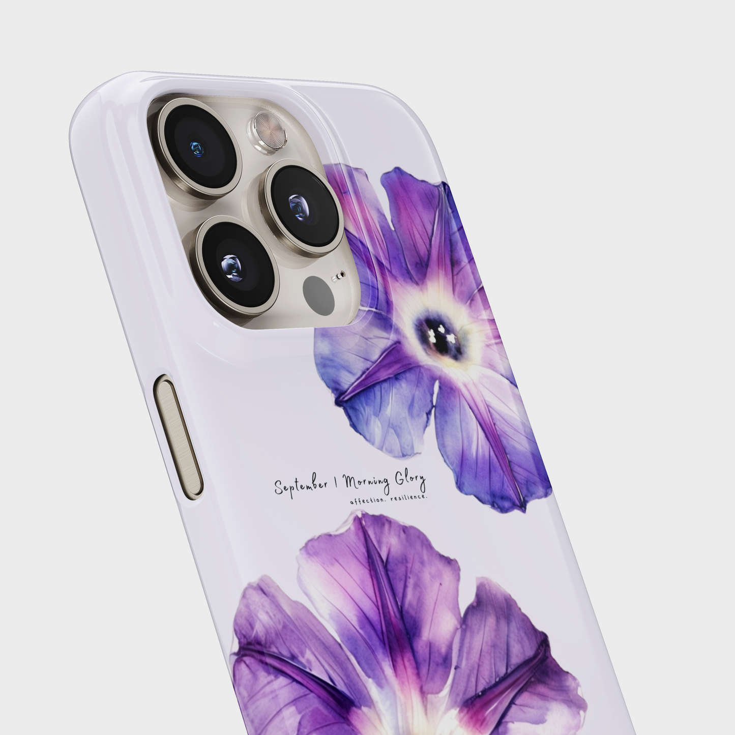 Morning Glory Bloom- September Birthflower Phone Case