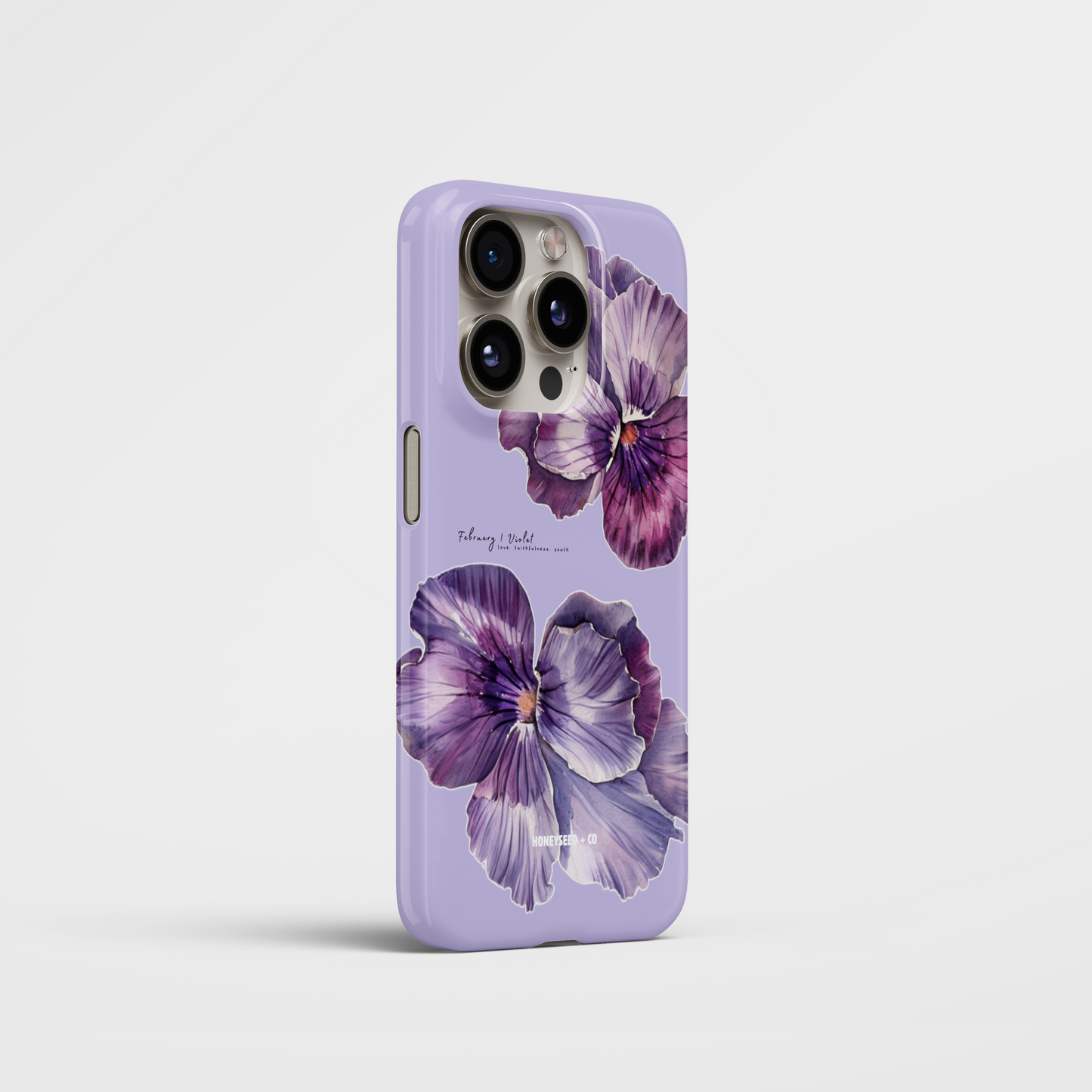 Violet Bloom- February Birthflower Phone Case