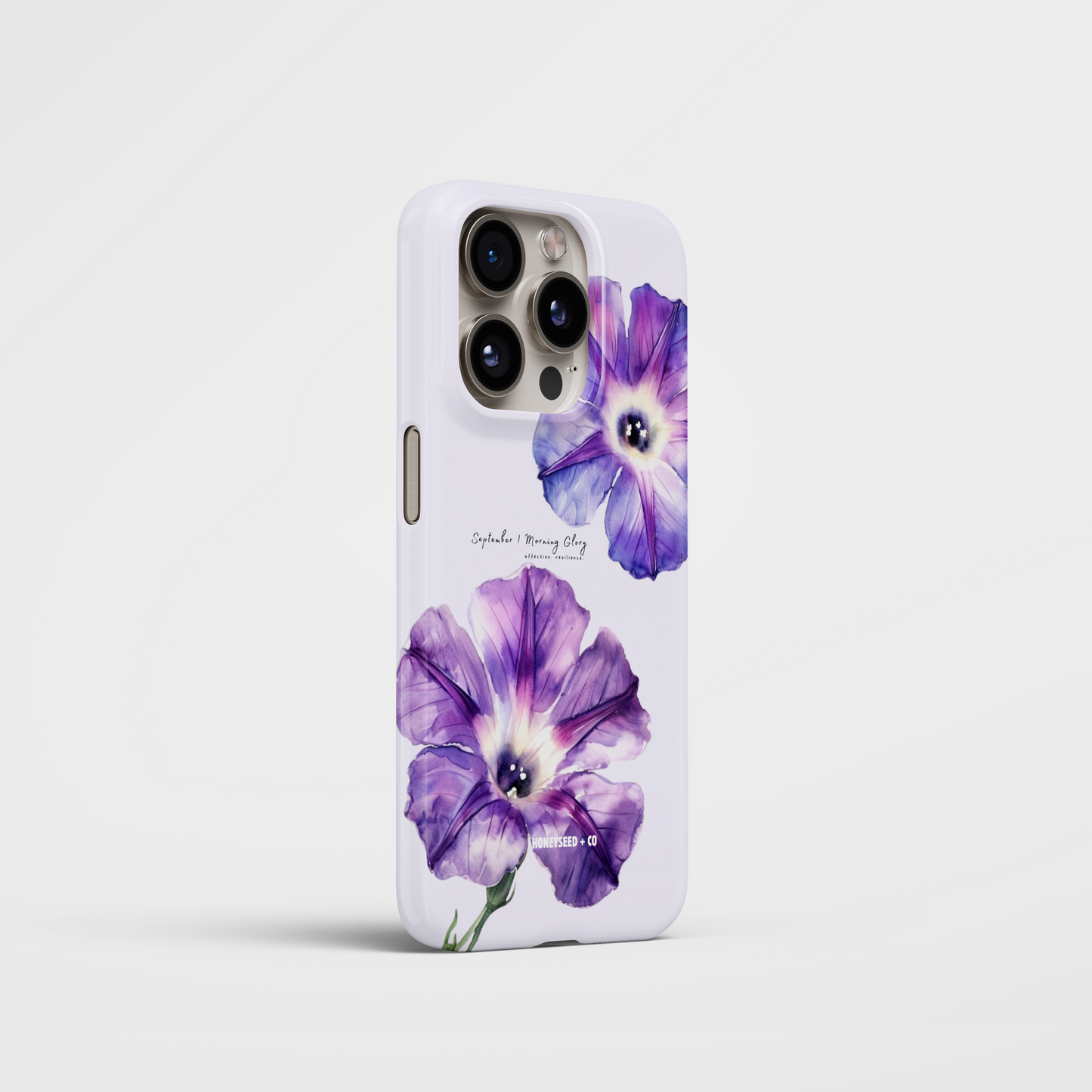 Morning Glory Bloom- September Birthflower Phone Case