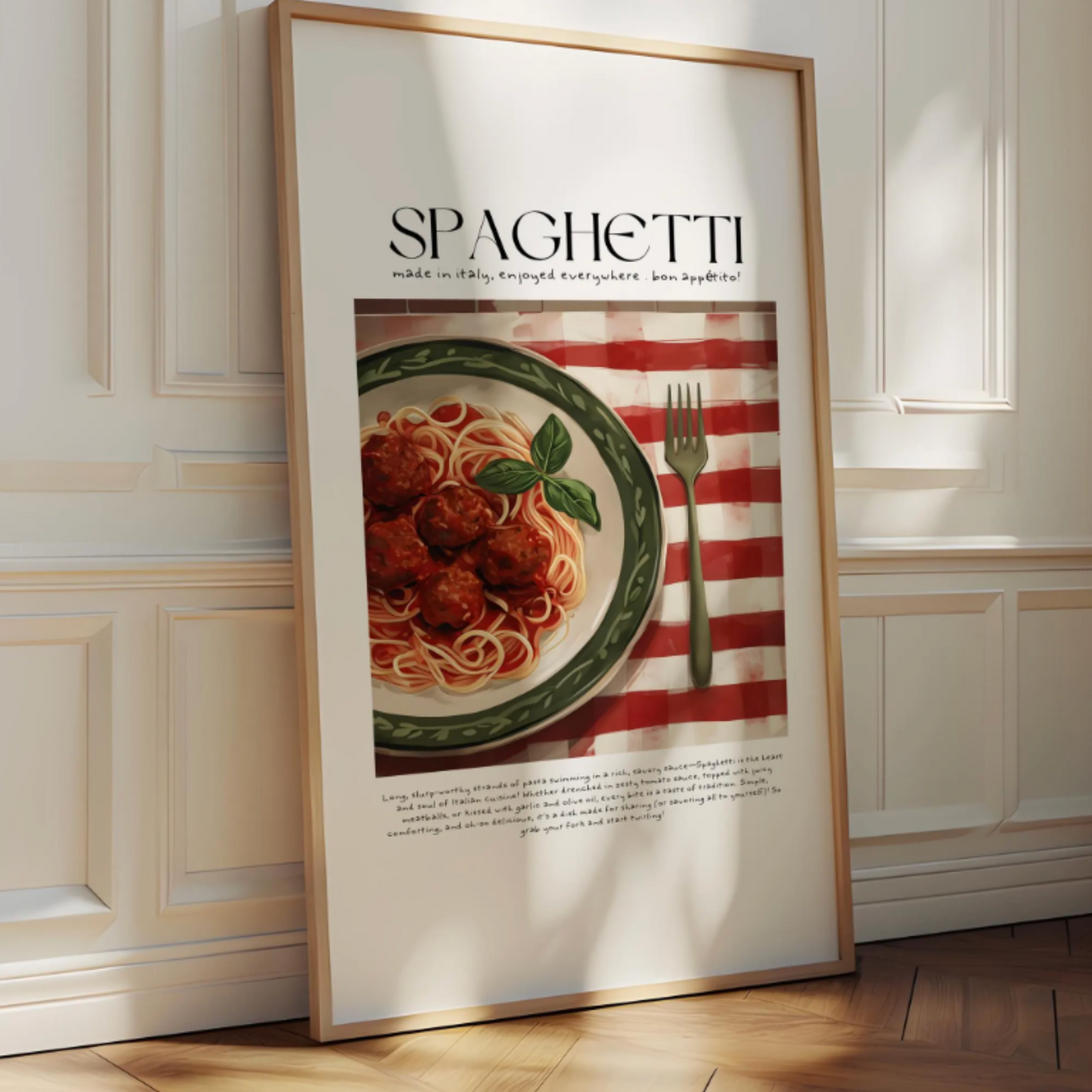 Made In Italy- Spaghetti Print