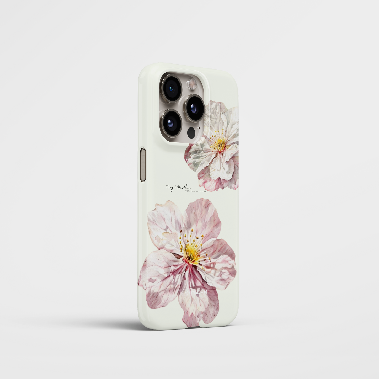 Hawthorn Bloom- May Birthflower Phone Case