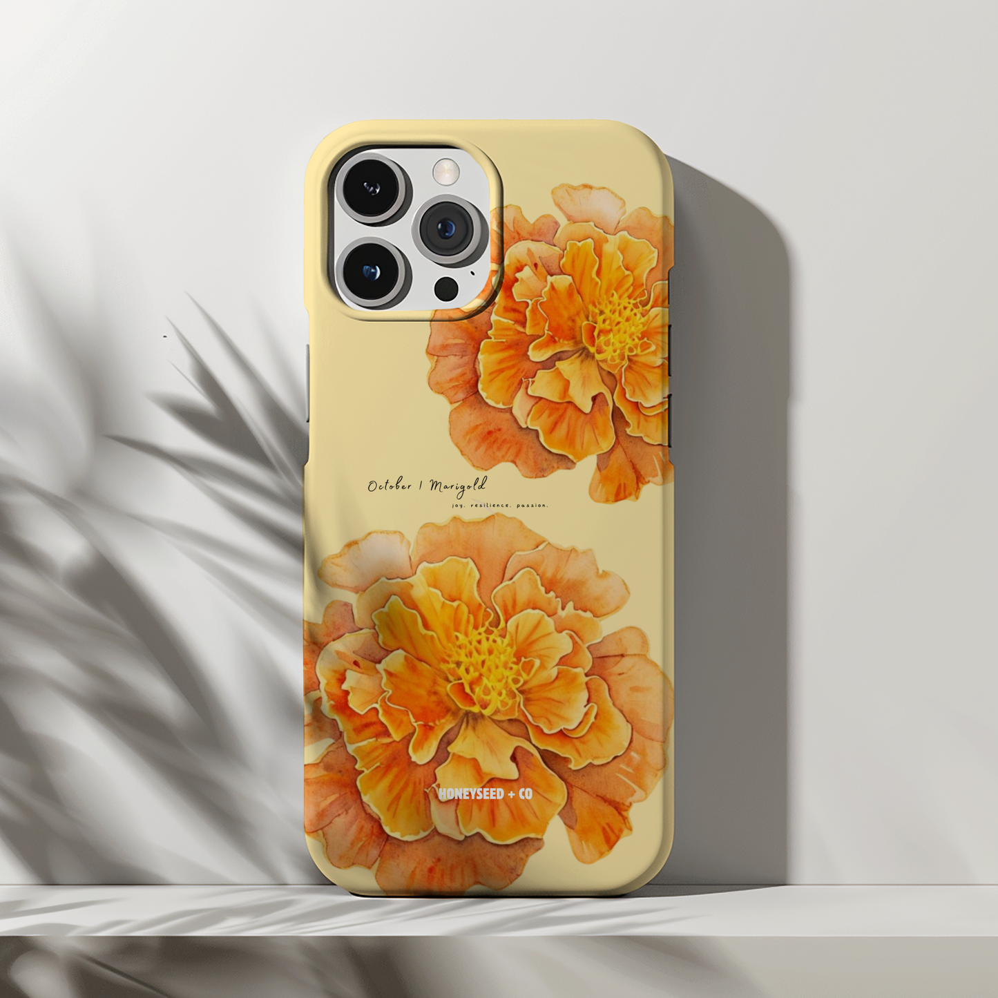 Marigold Bloom- October Birthflower Phone Case