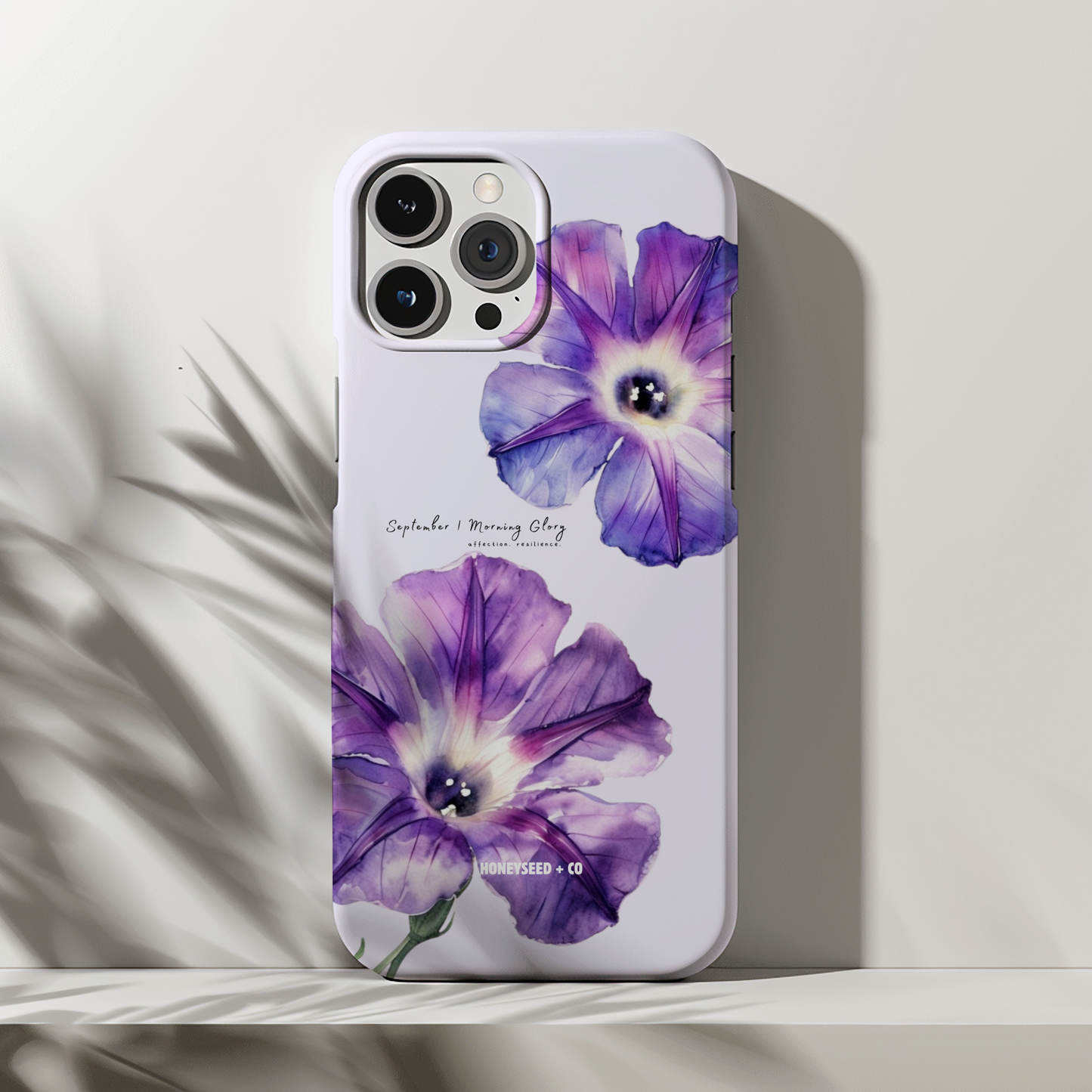 Morning Glory Bloom- September Birthflower Phone Case