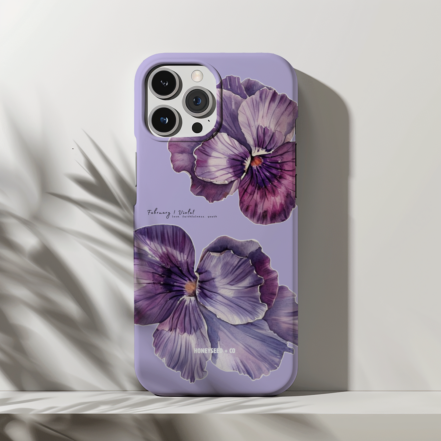 Violet Bloom- February Birthflower Phone Case