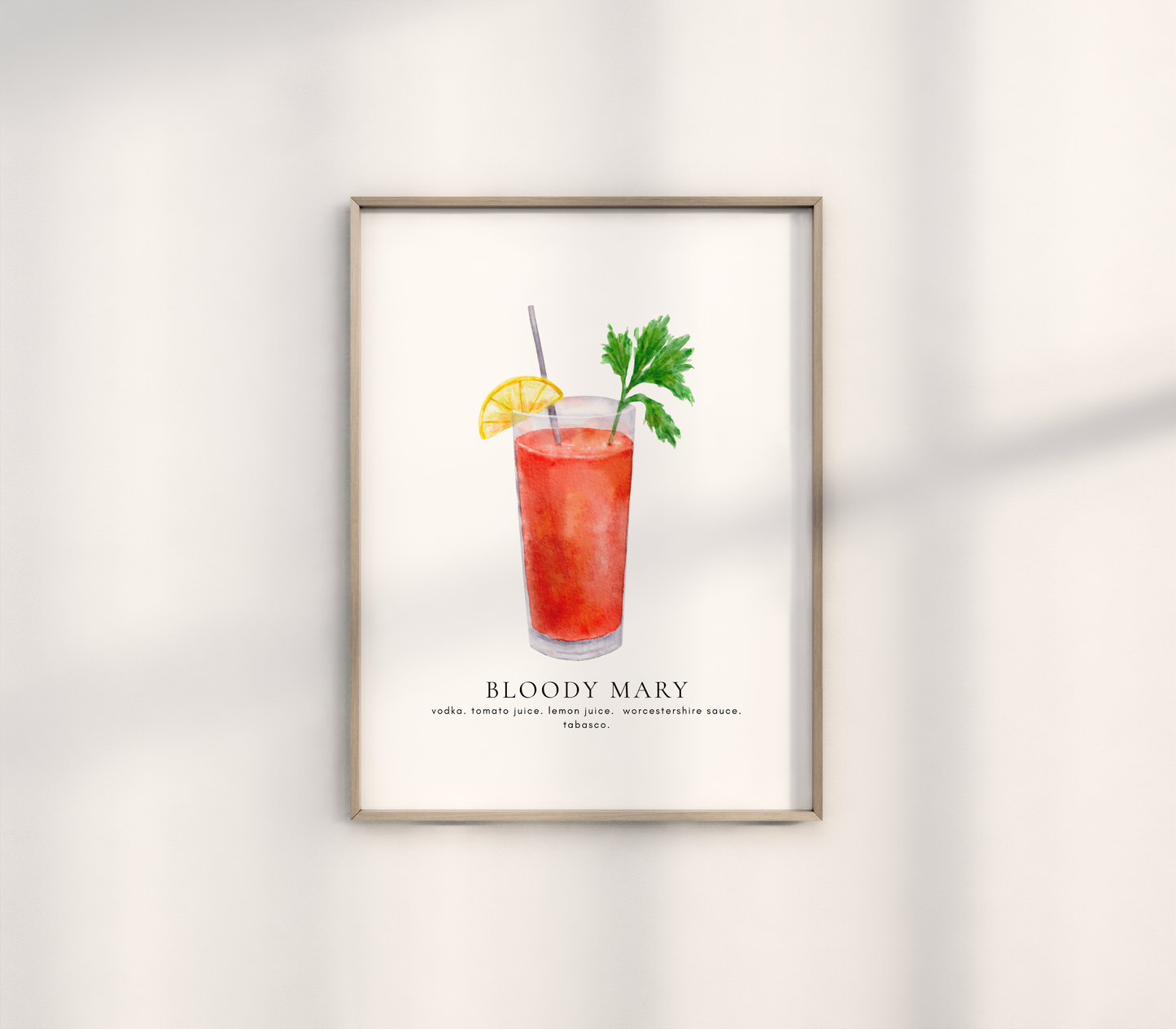 Bloody Mary Cocktail Print