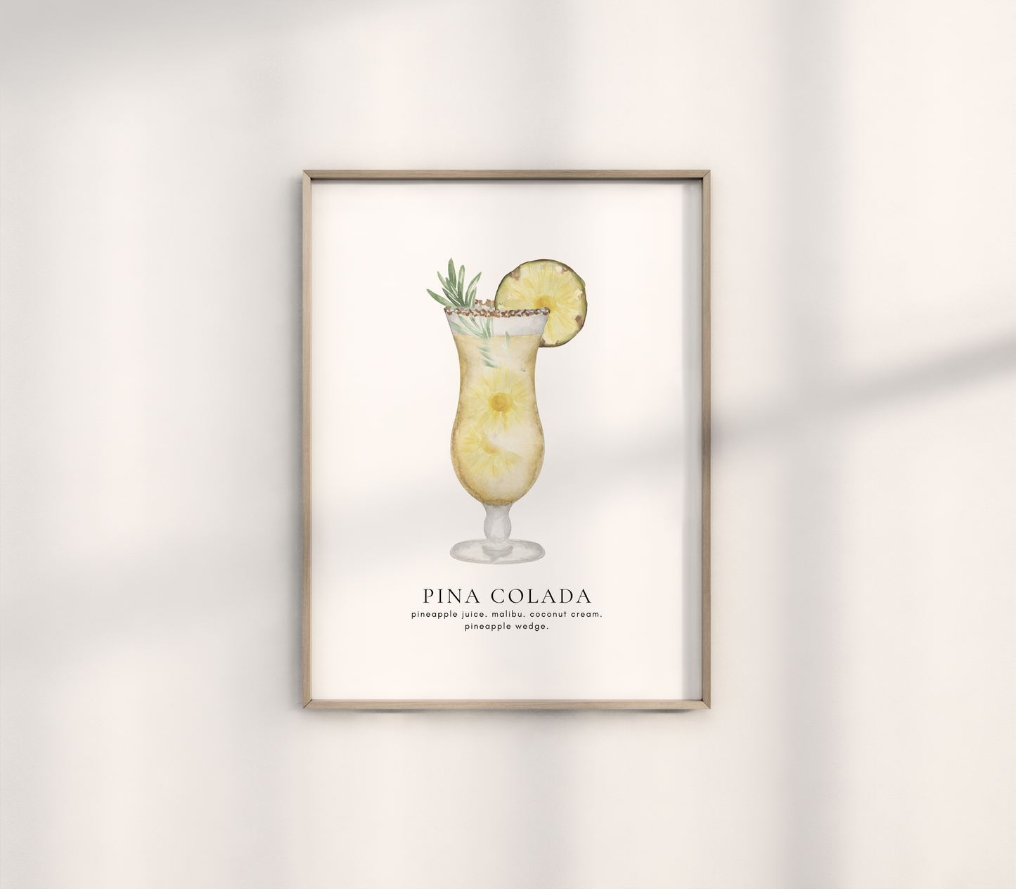 Pina Colada Cocktail Print