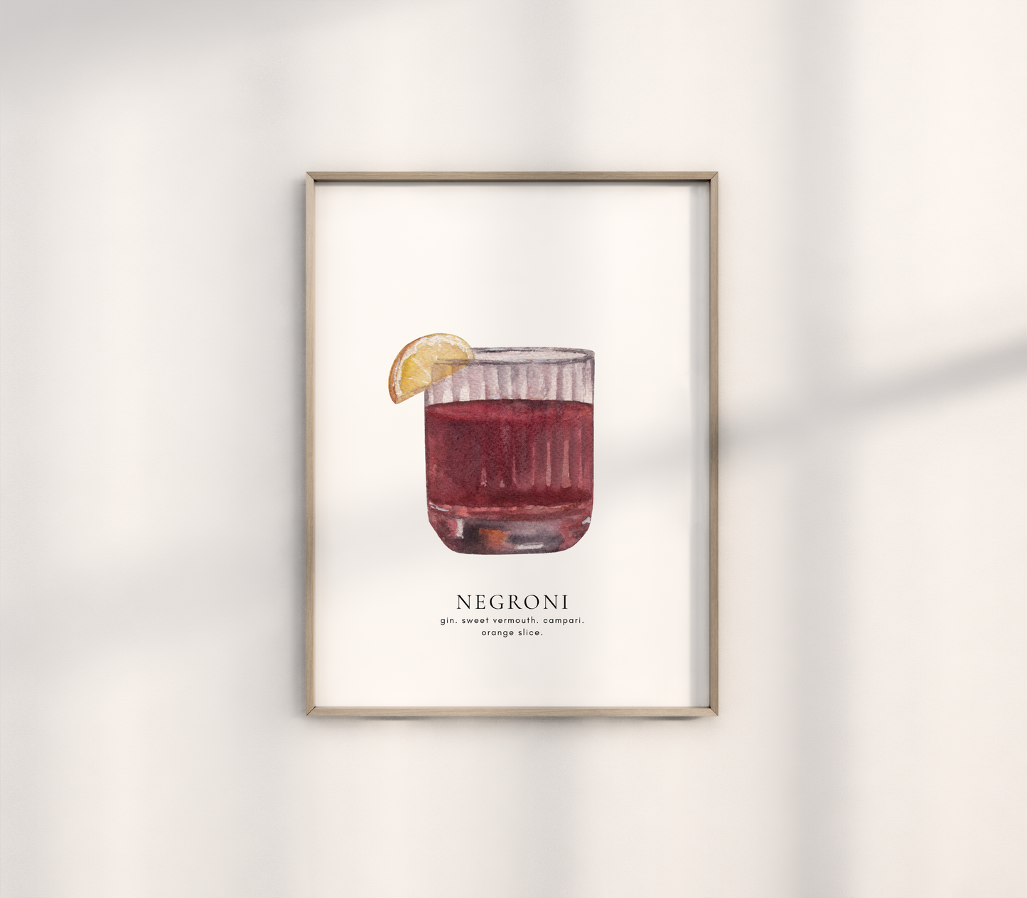 Negroni Cocktail Print