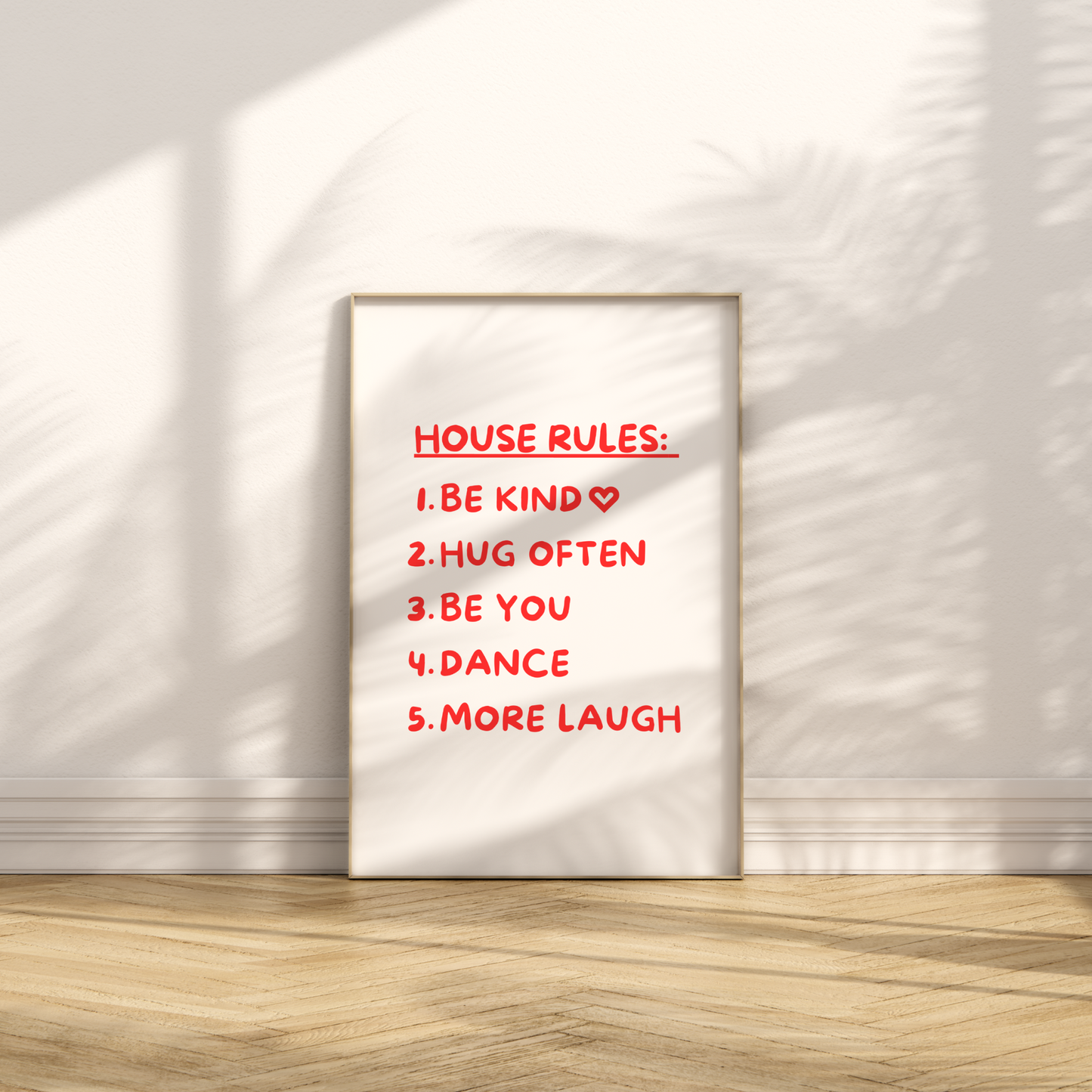 House Rules Print