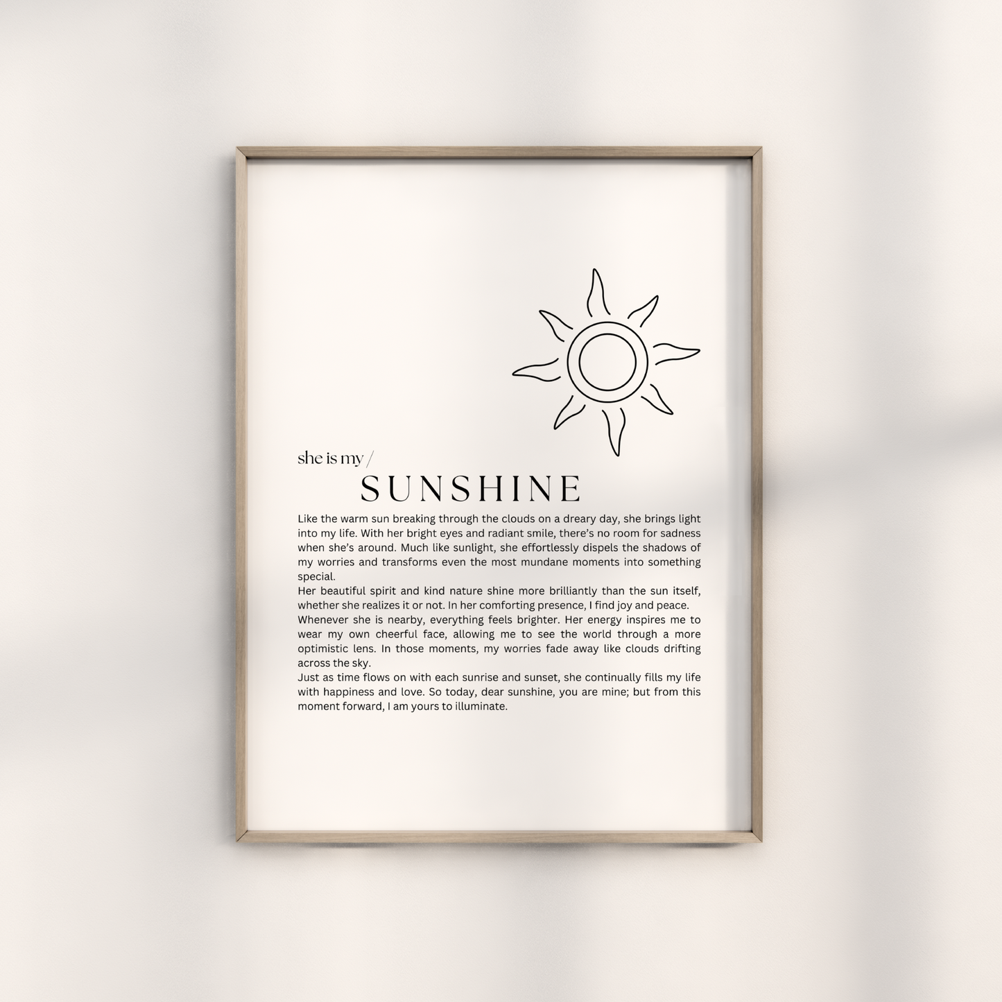 She is- My Sunshine