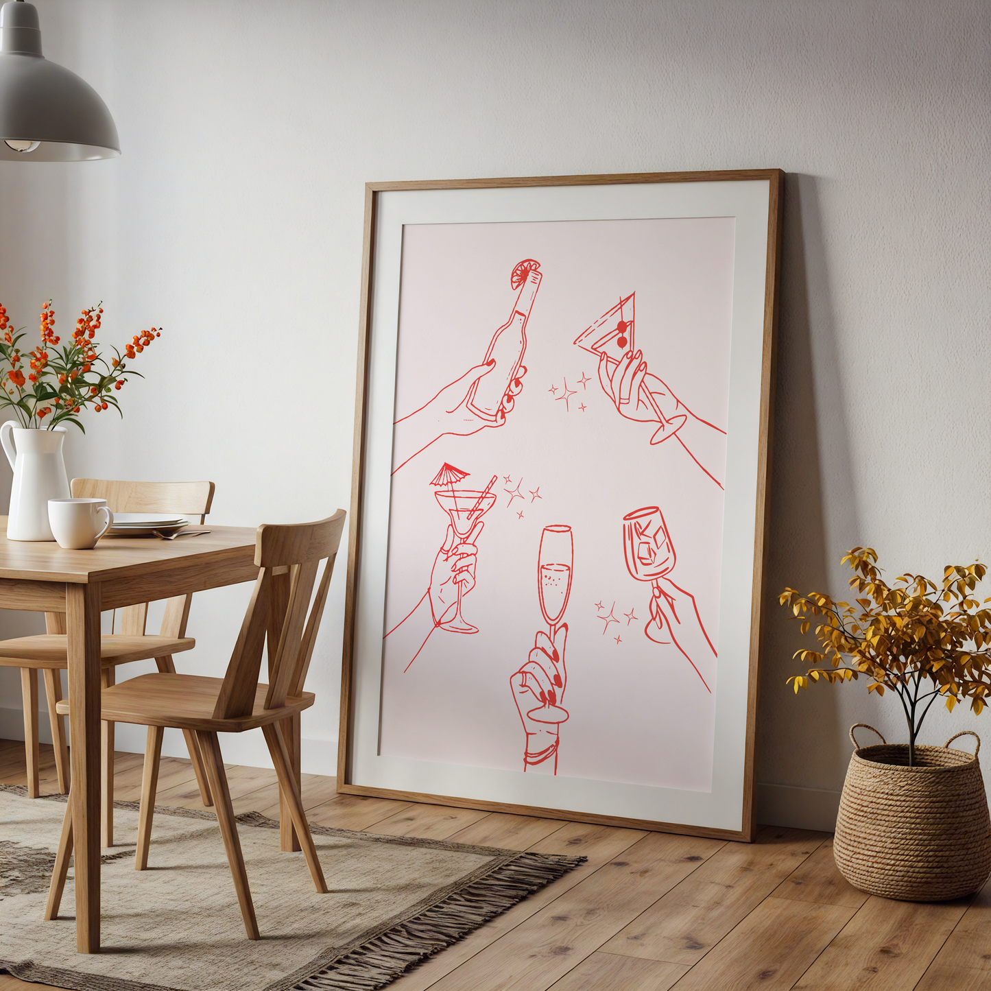 Raise a glass Print