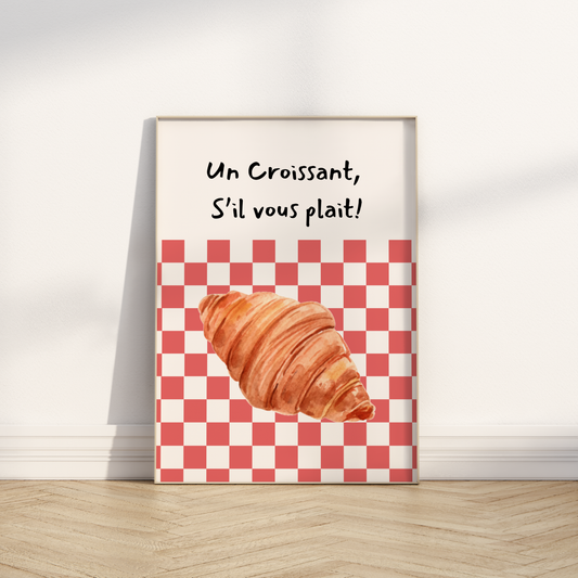 Un Croissant Print