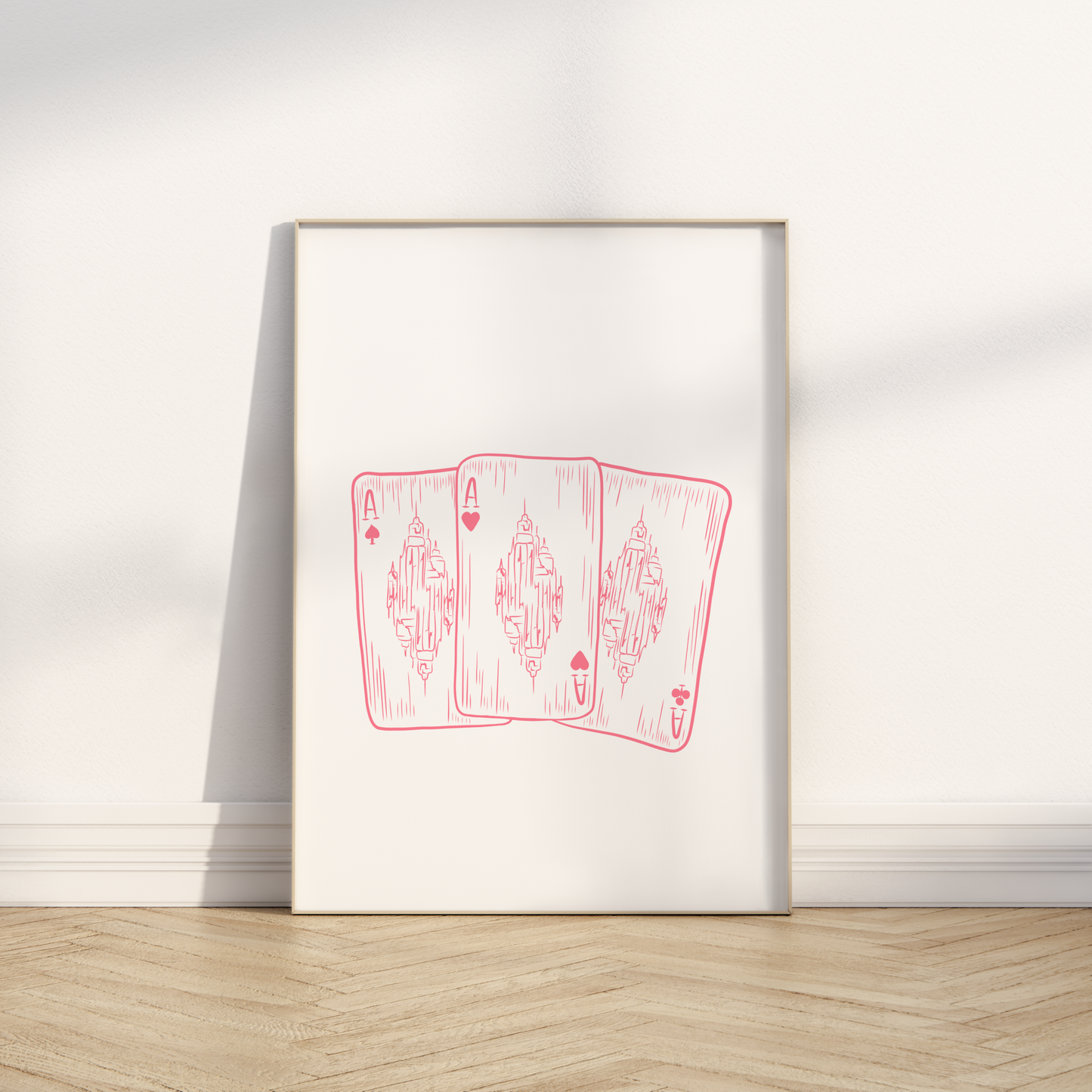Pink Cards Print