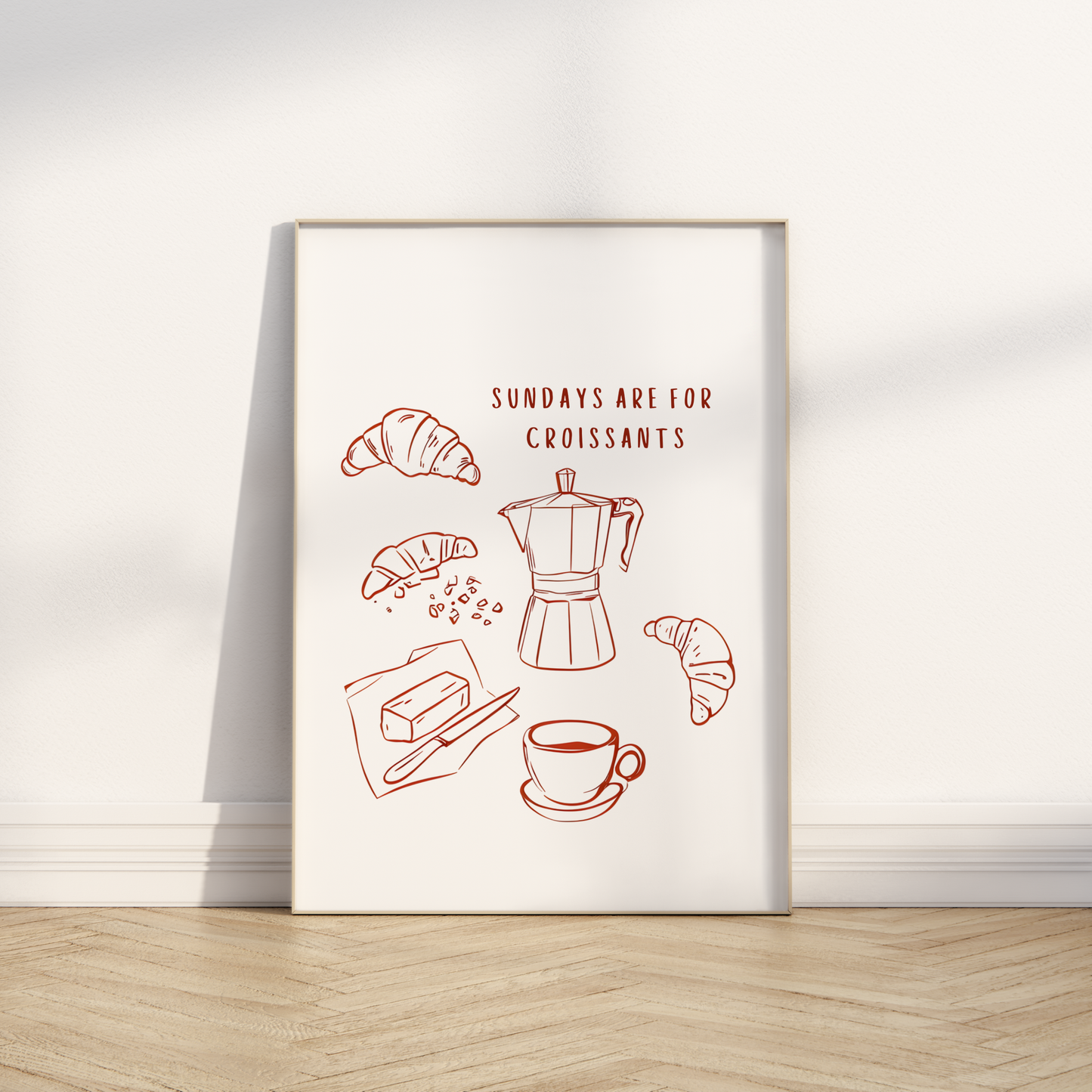 Sundays are for Croissants Print