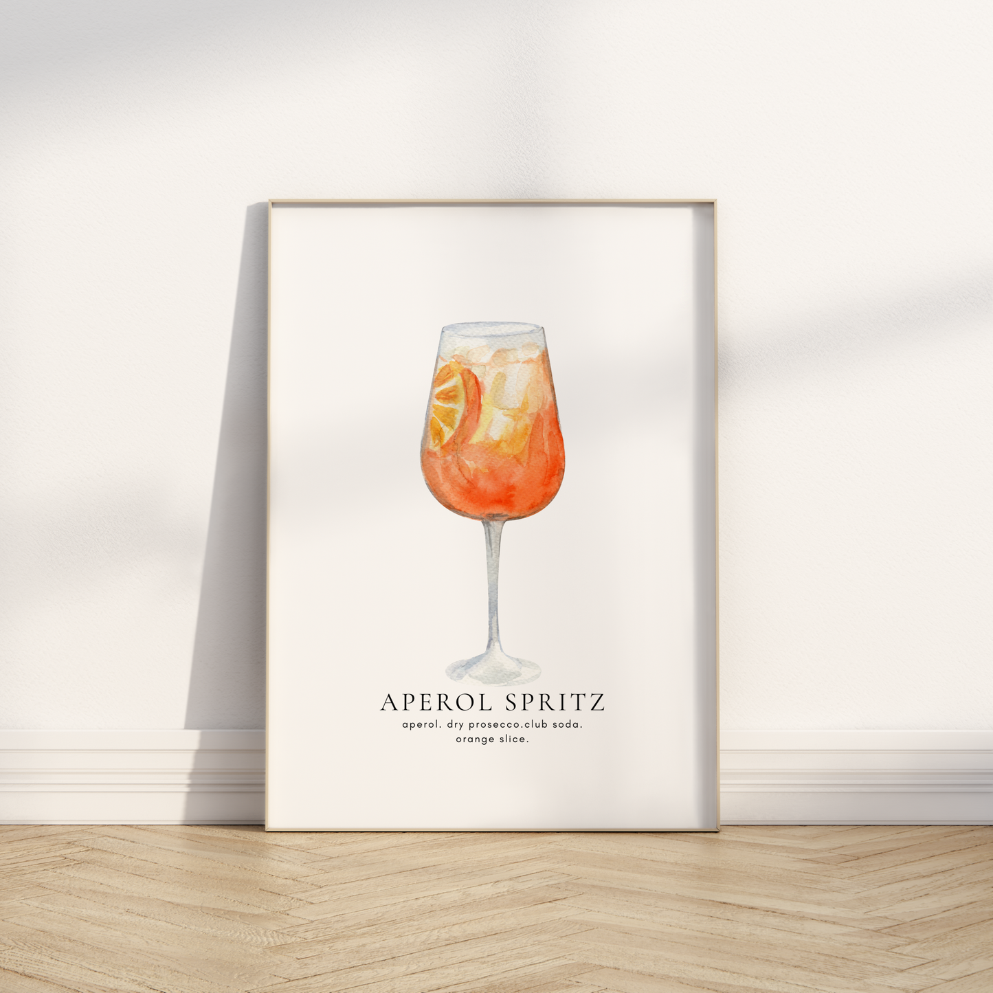 Aperol Spritz Cocktail Print