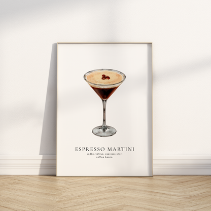 Espresso Martini Cocktail Print