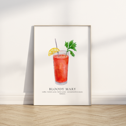 Bloody Mary Cocktail Print