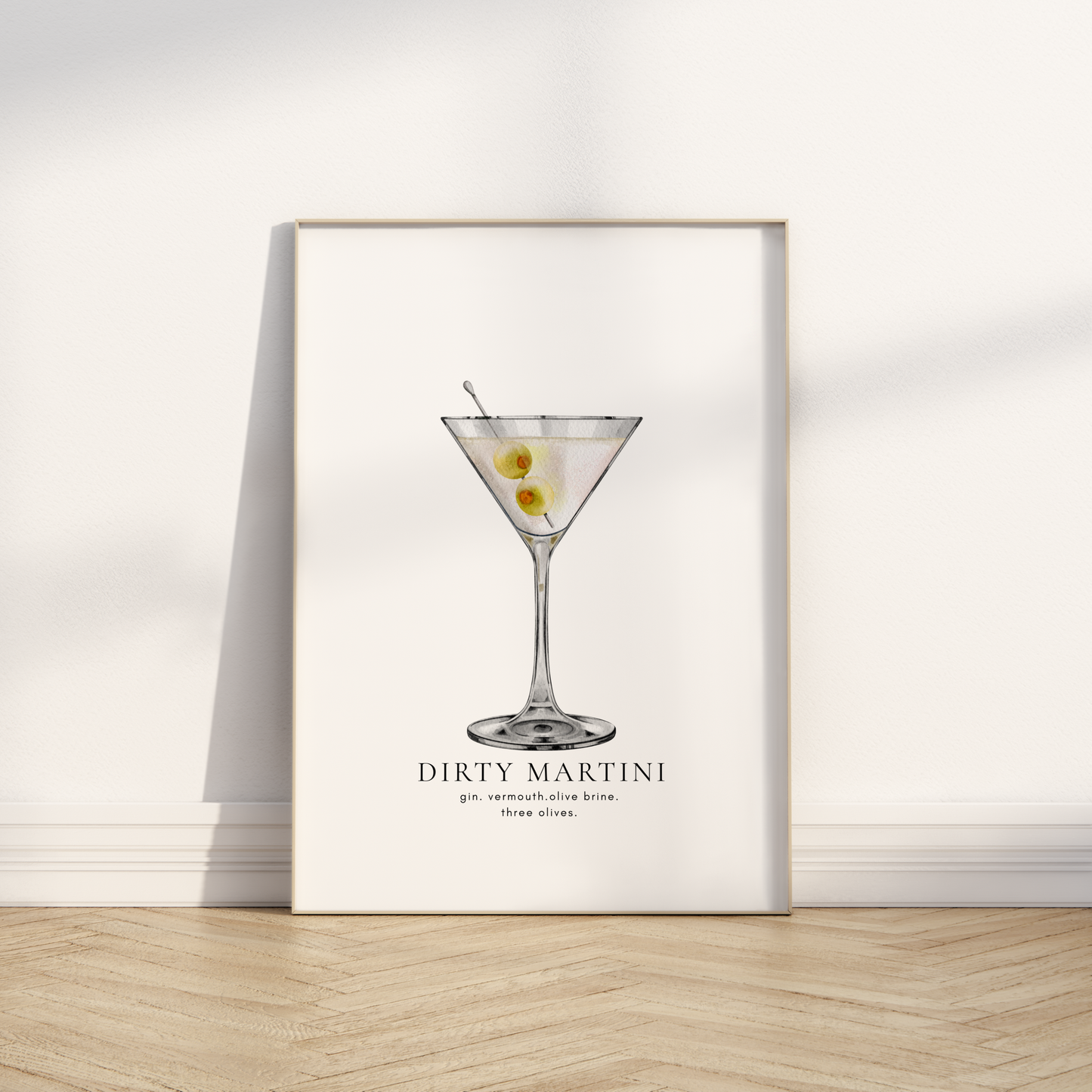Dirty Martini Cocktail Print