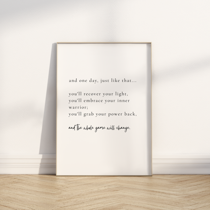 One Day Print